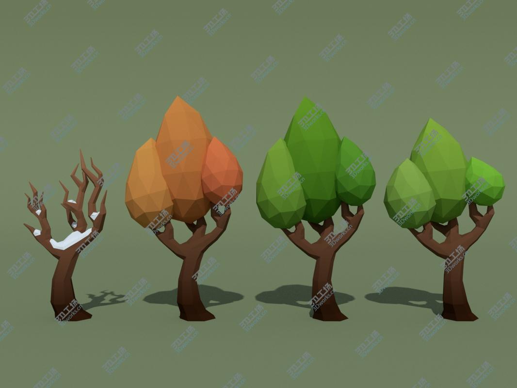 images/goods_img/20210319/LowPoly 140 Trees - 21 Bonus Items 3D model/3.jpg